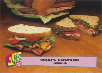 1992 Club Pro Set What's Cooking #7 Sandwich Front