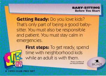 1993 Club Pro Set Babysitting #1 Before You Start Back