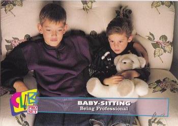 1993 Club Pro Set Babysitting #3 Being Professional Front