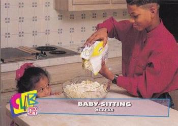 1993 Club Pro Set Babysitting #12 Snacks Front