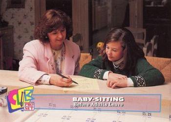 1993 Club Pro Set Babysitting - Gold #4 Before Adults Leave Front