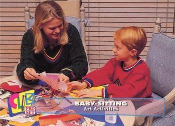 1993 Club Pro Set Babysitting - Gold #13 Art Activities Front