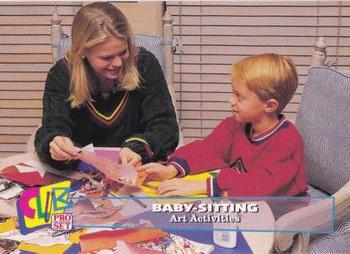 1993 Club Pro Set Babysitting - Silver #13 Art Activities Front