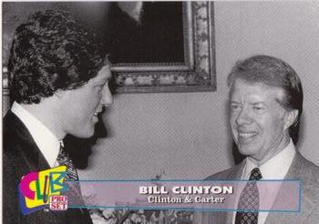 1993 Club Pro Set Bill Clinton #5 Clinton & Carter Front