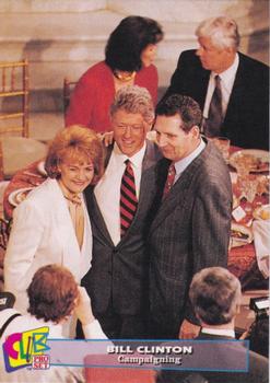 1993 Club Pro Set Bill Clinton #8 Campaigning Front