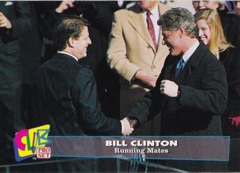 1993 Club Pro Set Bill Clinton #10 Running Mates Front
