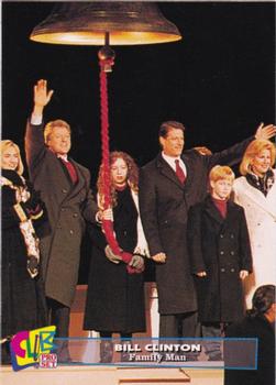 1993 Club Pro Set Bill Clinton #12 Family Man Front