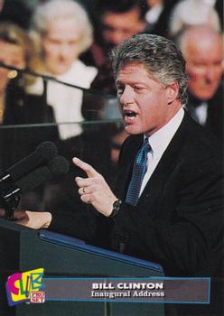 1993 Club Pro Set Bill Clinton #14 Inaugural Address Front