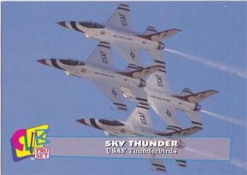 1993 Club Pro Set Sky Thunder - Gold #7 USAF Thunderbirds Front