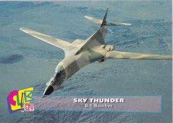 1993 Club Pro Set Sky Thunder - Gold #8 B-1 Bomber Front