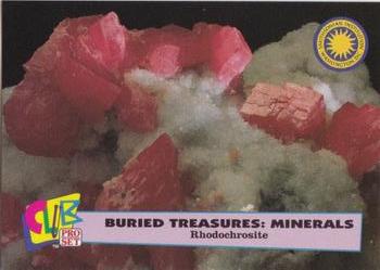 1992 Smithsonian Institute Buried Treasures: Minerals #8 Rhodochrosite Front