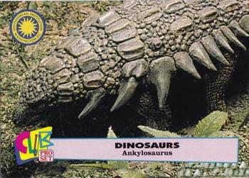 1992 Smithsonian Institute Dinosaurs - Silver #9 Ankylosaurus Front