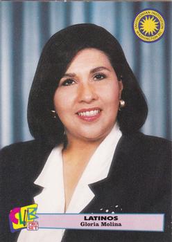 1992 Smithsonian Institute Latinos - Gold #6 Gloria Molina Front