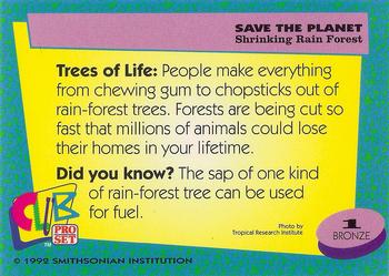 1992 Smithsonian Institute Save the Planet #1 Shrinking Rain Forest Back