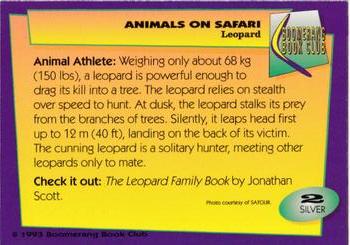 1993 Boomerang Book Club Animals on Safari #2 Leopard Back