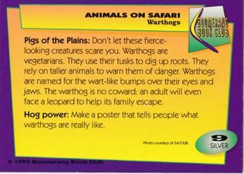 1993 Boomerang Book Club Animals on Safari #9 Warthogs Back