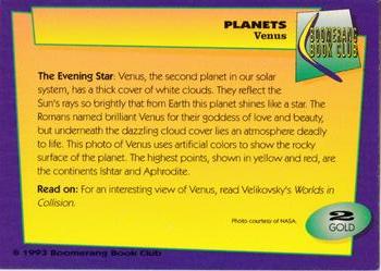 1993 Boomerang Book Club Planets - Gold #2 Venus Back