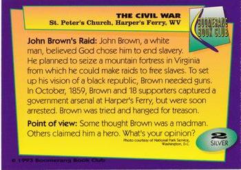 1993 Boomerang Book Club The Civil War #2 St Peter's Church, Harper's Ferry, WV Back