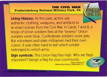 1993 Boomerang Book Club The Civil War #7 Fredericksburg National Military Park, VA Back