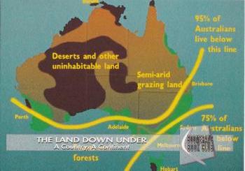 1993 Boomerang Book Club The Land Down Under #2 A Country, A Continent Front