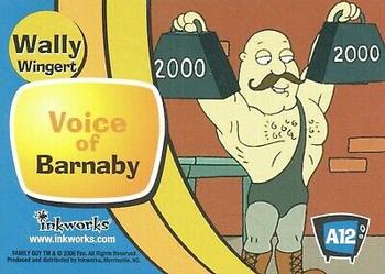 2006 Inkworks Family Guy Season 2 - Autographs #A12 Wally Wingert Back