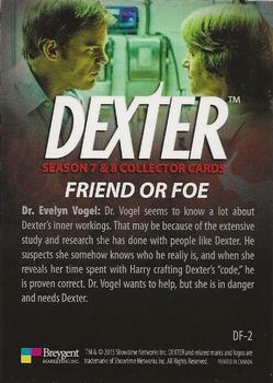 2016 Breygent Dexter Season 7 & 8 - Friend or Foe #DF-2 Evelyn Vogel Back