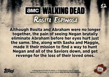 2018 Topps The Walking Dead: Hunters and the Hunted #12 Rosita Espinosa Back