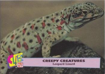 1992 Club Pro Set Creepy Creatures #9 Leopard Lizard Front