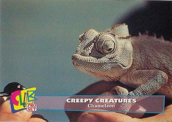 1992 Club Pro Set Creepy Creatures #15 Chameleon Front