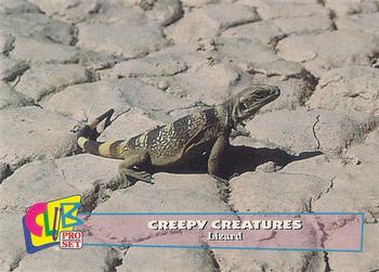 1992 Club Pro Set Creepy Creatures #16 Lizard Front