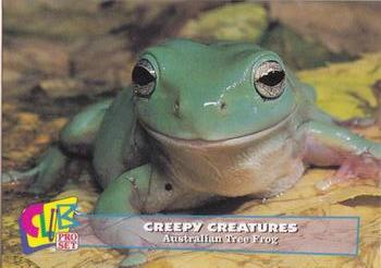 1992 Club Pro Set Creepy Creatures #21 Australian Tree Frog Front
