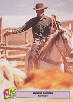1992 Club Pro Set Horse Power - Gold #16 Cowboy Front