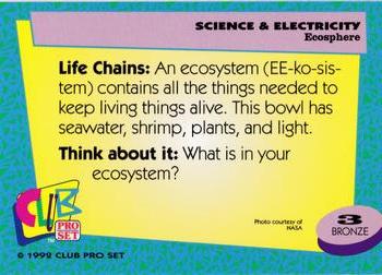 1992 Club Pro Set Science and Electricity #3 Ecosphere Back
