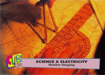 1992 Club Pro Set Science and Electricity - Gold #2 Weather Gauging Front
