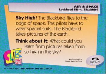 1992 Smithsonian Institute Air & Space #8 Lockheed SR-71 Blackbird Back