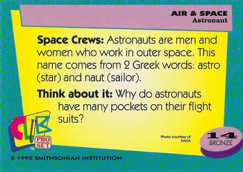 1992 Smithsonian Institute Air & Space #14 Astronaut Back