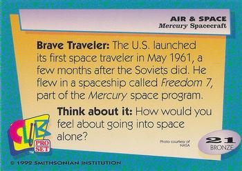 1992 Smithsonian Institute Air & Space #21 Mercury Spacecraft Back