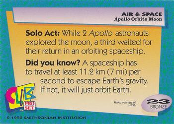 1992 Smithsonian Institute Air & Space #23 Apollo Orbits Moon Back