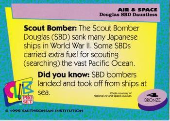 1992 Smithsonian Institute Air & Space #4 Douglas SBD Dauntless Back