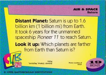 1992 Smithsonian Institute Air & Space #19 Saturn Back