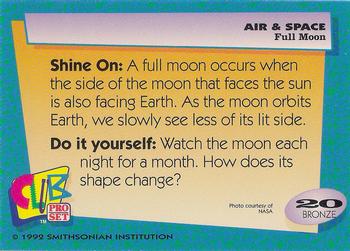 1992 Smithsonian Institute Air & Space #20 Full Moon Back
