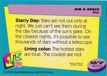 1992 Smithsonian Institute Air & Space #27 Star Back