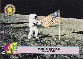 1992 Smithsonian Institute Air & Space - Silver #18 Moon Walk Front