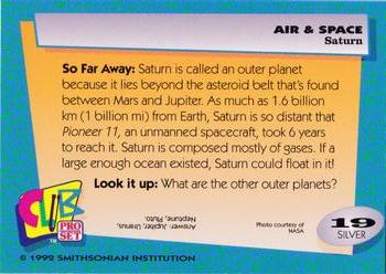 1992 Smithsonian Institute Air & Space - Silver #19 Saturn Back