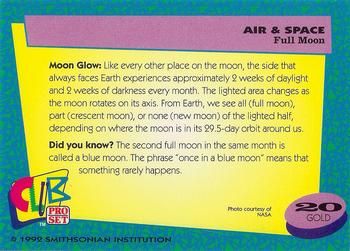 1992 Smithsonian Institute Air & Space - Gold #20 Full Moon Back