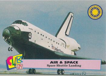 1992 Smithsonian Institute Air & Space - Gold #24 Space Shuttle Landing Front