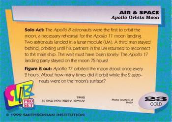 1992 Smithsonian Institute Air & Space - Gold #23 Apollo Orbits Moon Back