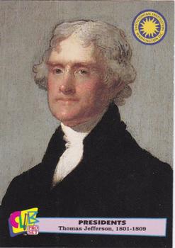 1992 Smithsonian Institute Presidents #3 Thomas Jefferson Front