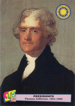 1992 Smithsonian Institute Presidents - Gold #3 Thomas Jefferson Front