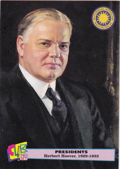 1992 Smithsonian Institute Presidents - Gold #30 Herbert Hoover Front